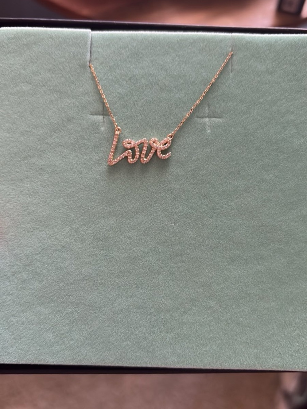 SUZY LEVIAN Diamond “LOVE” Necklace